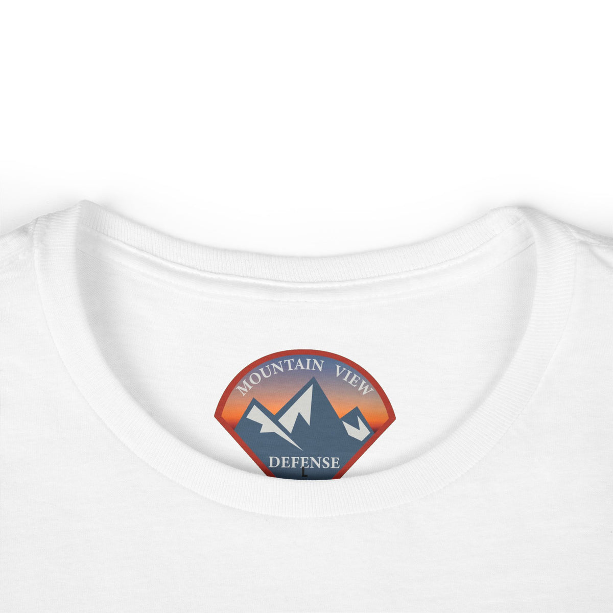 "Shhh My husband thinks I'm at work" Softstyle Crew Tee