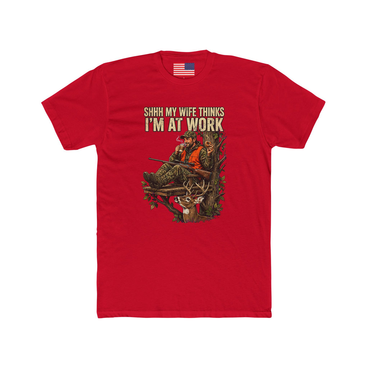 "Shhh My Wife Thinks I'm At Work"  Tee
