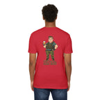 Tactical Dad Bod T-Shirt — Military Dad Beer Graphic Chest Patch