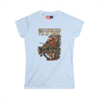 "Shhh My husband thinks I'm at work" Softstyle Crew Tee