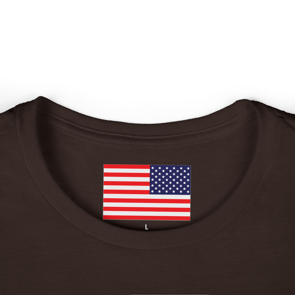 "Shhh My husband thinks I'm at work" Softstyle Crew Tee