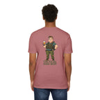 Tactical Dad Bod T-Shirt — Military Dad Beer Graphic Chest Patch